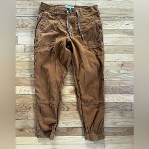 REI Mens Pants Trailsmith 32W 30L Hiking Outdoor Cargo Woven Rust Brown